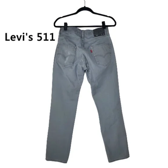 Levi's Men 511 Gray Jeans. W30XL30 - Picture 1 of 5